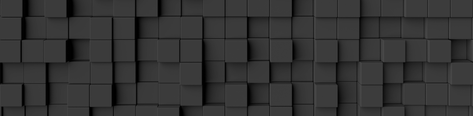 Three-dimensional black cube grid—providing a modern, textured backdrop that reinforces BankCardLaw’s digital-first legal expertise in merchant credit card compliance.